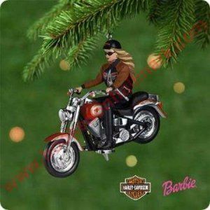 NIB 2001 Harley Davidson Barbie Ornament